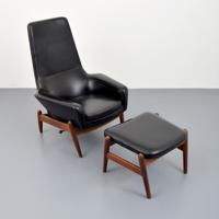 Ib Kofod-Larsen Recliner , Lounge Chair & Ottoman - Sold for $2,000 on 01-29-2022 (Lot 223).jpg